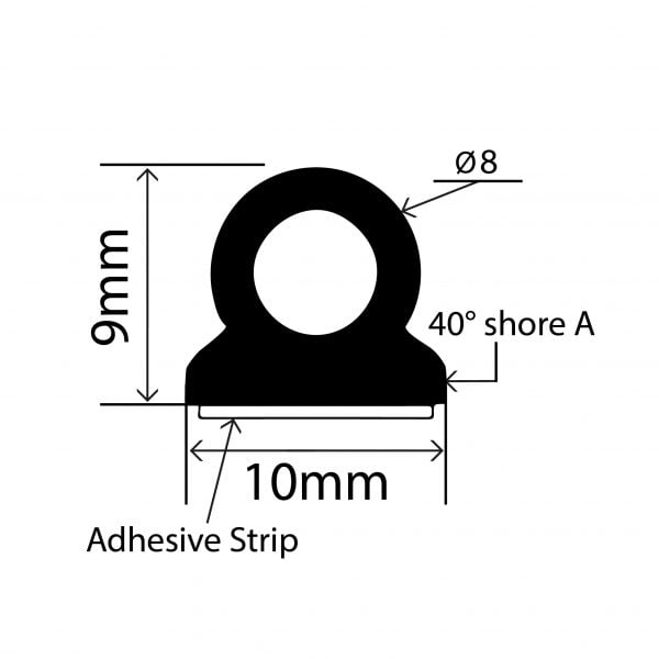 RC318 - TPE Compact Bead – Food Contact - 10mm x 9mm