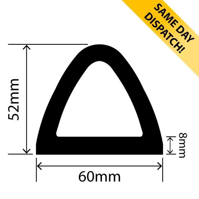 RC-1322 - TPE Delta D Fender - 60mm x 52mm - Available for same day dispatch