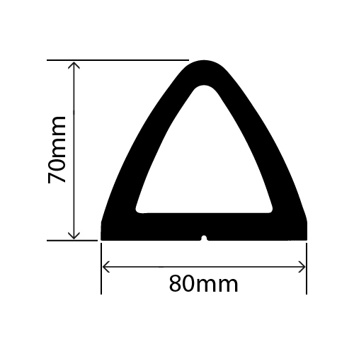 RC-1323 - TPE Delta D Fender - 80mm x 70mm