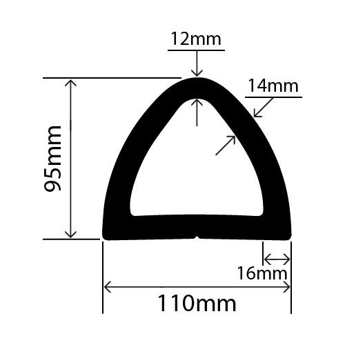 RC-3260 - Delta D Fender - 110mm x 95mm