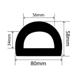 RC-P063 - Hollow PVC DD Fender - 80mm x 58mm