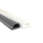 RC-P898 - Hollow PVC DD Fender - 76mm x 47mm - Black and White