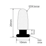 RC-S108 - EPDM Sponge Tailgate Seal - 10mm x 20mm