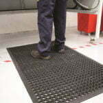 Workstation Rubber Matting - Installed