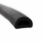RC0801-24 - Rubber D Fender - 24mm x 16mm
