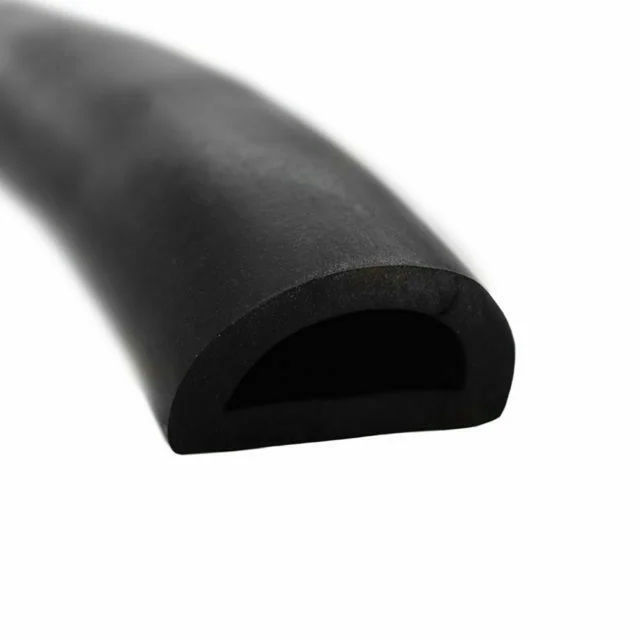 RC0801-40 - Rubber D Fender - 40mm x 25mm