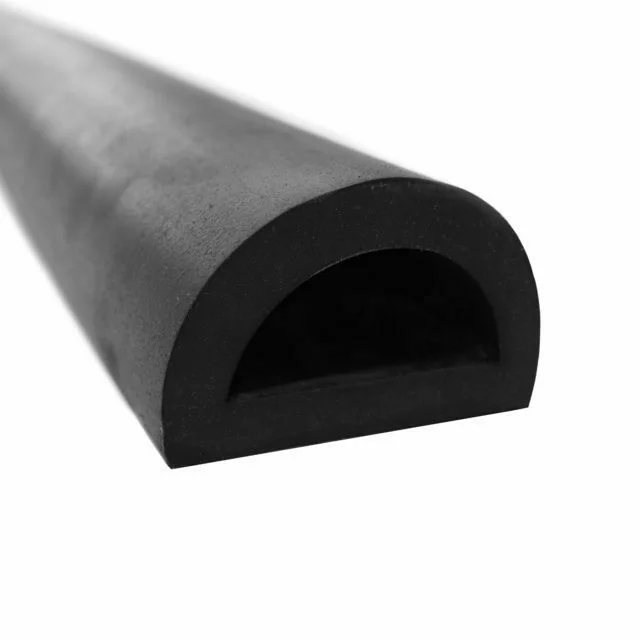 RC0801-82 - Rubber D Fender - 82mm x 50mm