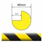 RC29001 - Polyurethane Foam Round Edge Protector – 40mm x 40mm