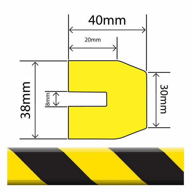 RC29004 - Polyurethane Foam Edge Protector – 40mm x 38mm