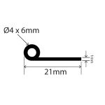 RC4308 - TPE P Seal - 21mm x 6mm