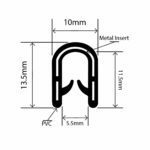 RCET10X13.5L - Self Grip Edge Trim - 10mm x 13.5mm