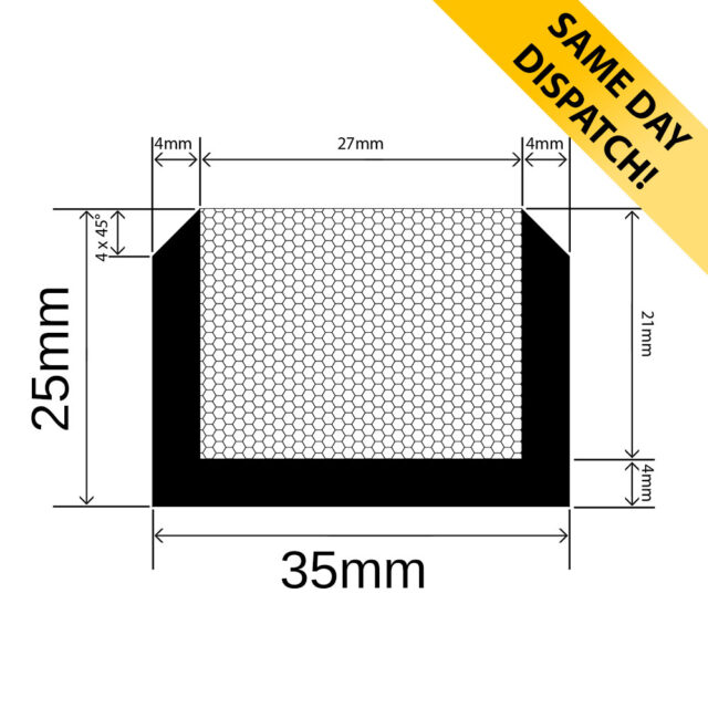 RUBBAHATCH-35-25 Hatch Seal - 35mm x 25mm