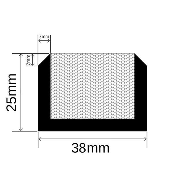 RUBBAHATCH-38-25 Hatch Seal - 38mm x 25mm