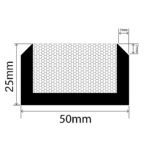 RUBBAHATCH-50-25 Hatch Seal - 50mm x 25mm