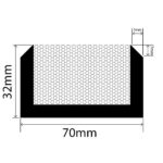 RUBBAHATCH-70-32 - Hatch Seal - 70mm x 32mm