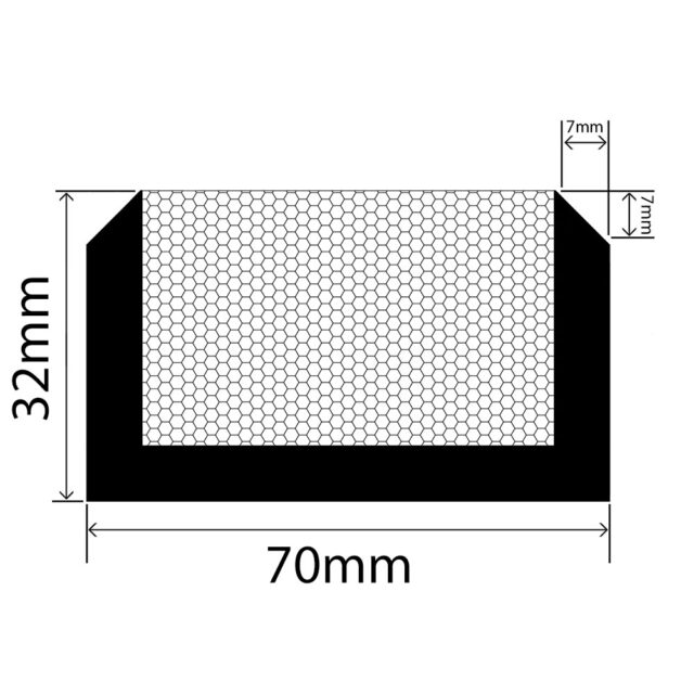 RUBBAHATCH-70-32 - Hatch Seal - 70mm x 32mm