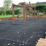 RubbaGrass Grass Protection Matting - School Playground