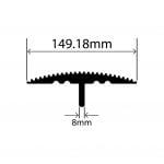 RC01110-149 - Weighbridge Rubber T Section – 149mm Width