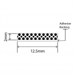 polyethylene sponge strip 12.5mm x 2mm