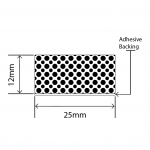 polyethylene sponge strip 25mm x 12mm