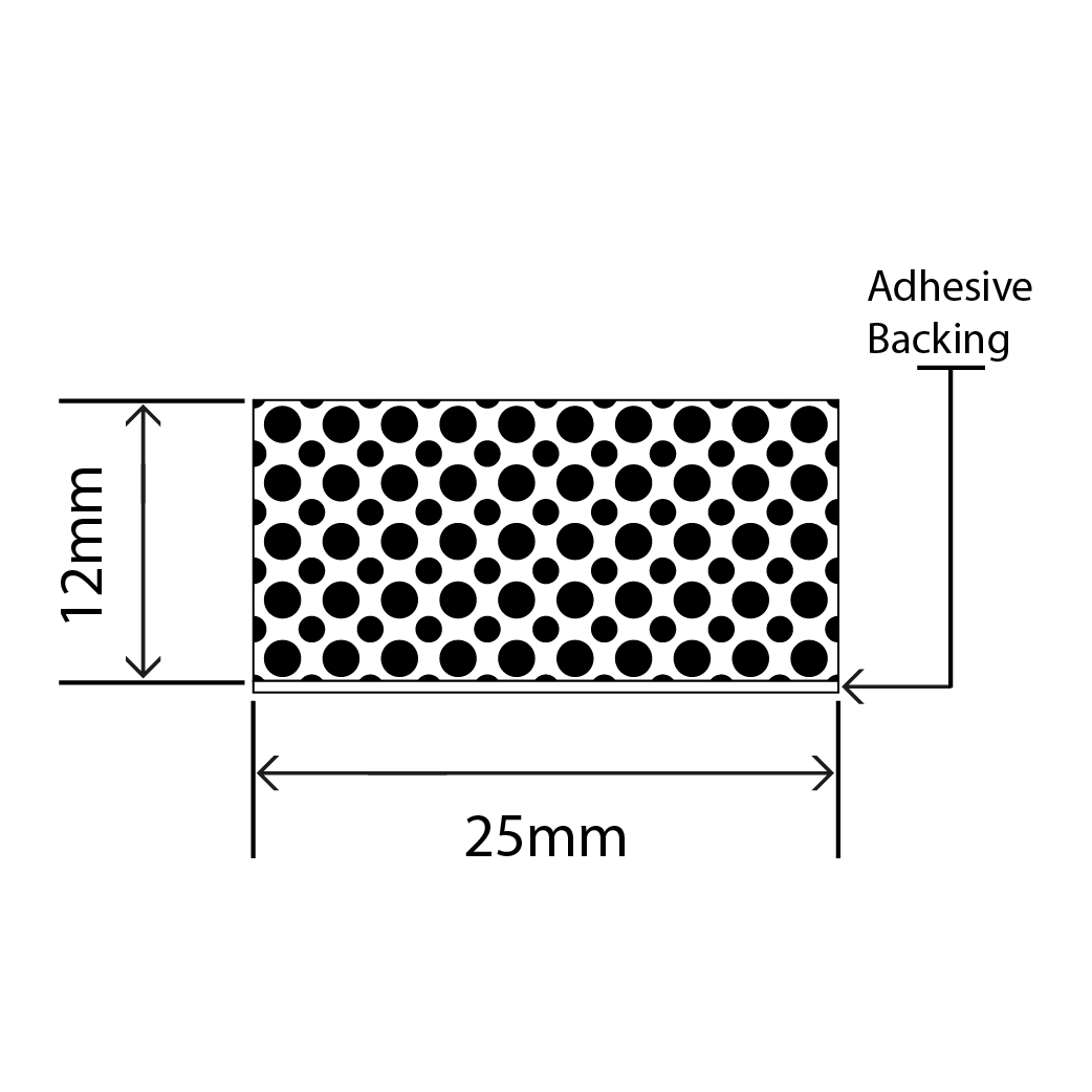 polyethylene sponge strip 25mm x 12mm