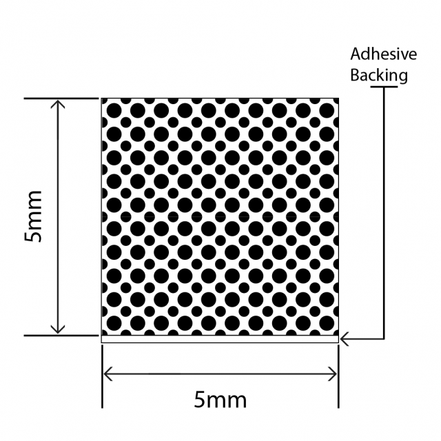 polyethylene sponge strip 5mm x 5mm