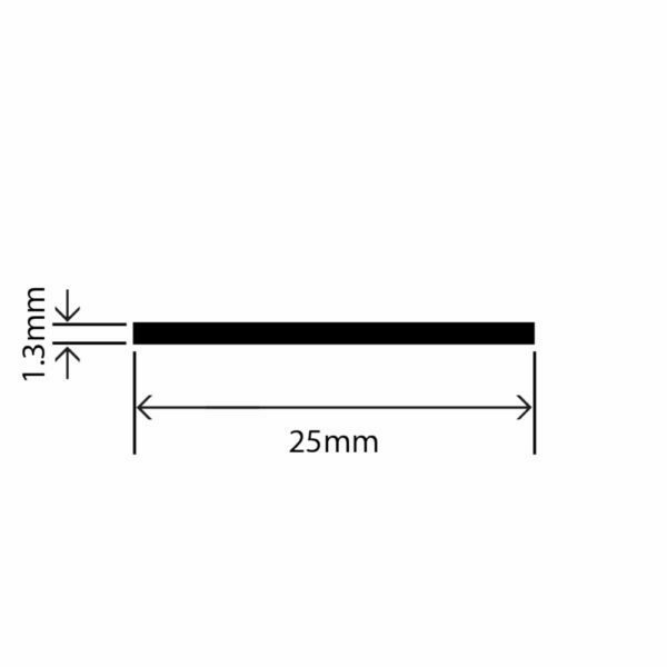 RCWS-04 - PVC Filler Strip - 25mm x 1.3mm