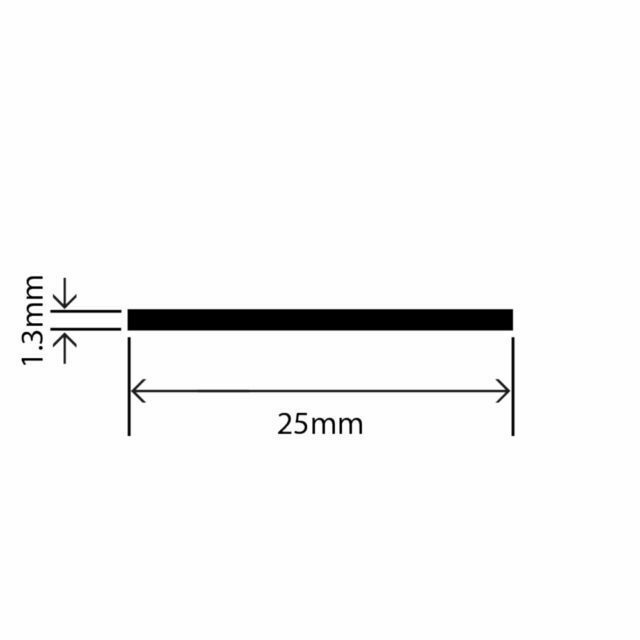 RCWS-04 - PVC Filler Strip - 25mm x 1.3mm