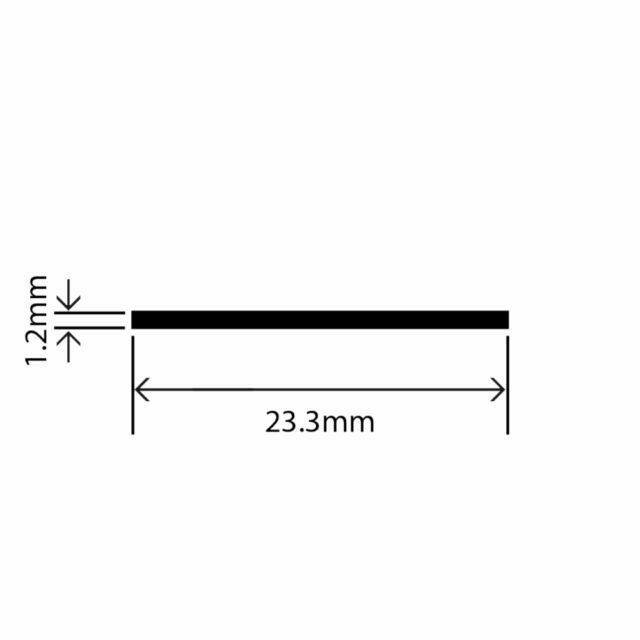 RCWS-12 - PVC Filler Strip - 23.3mm x 1.2mm