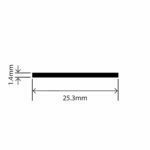 RCWS-27 - PVC Filler Strip - 25.3mm x 1.4mm