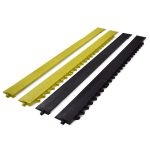 Connectable Edges for Comfort Link Matting - Black and Yellow