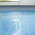 Studded Rubber Floor Tiles - Blue