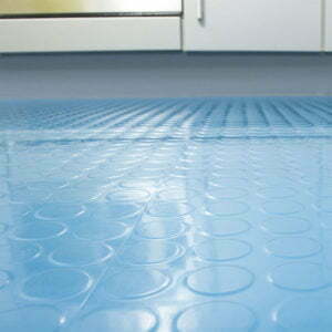 Studded Rubber Floor Tiles - Blue