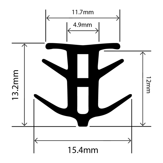 RC1119 - TPE Expansion Seal - 15.4mm x 13.2mm