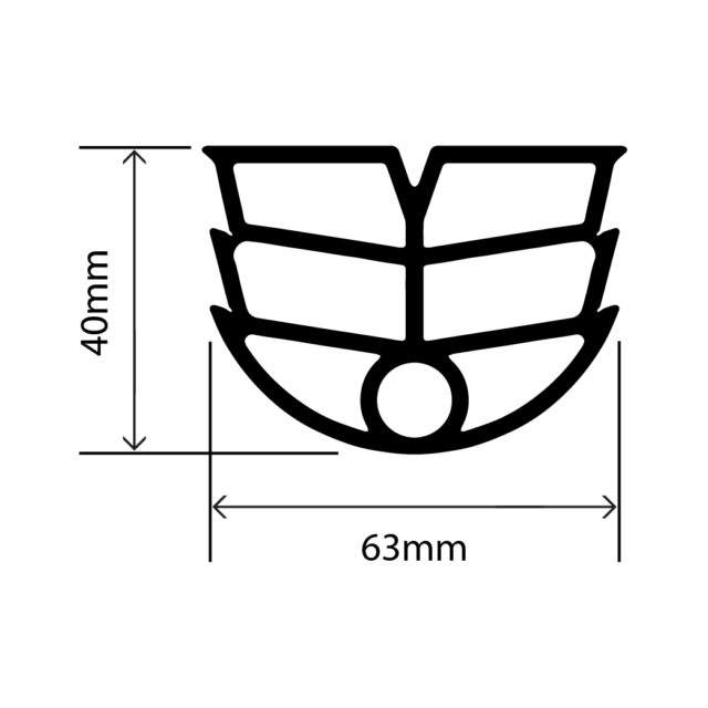 RCES1000 - TPE Expansion Seal - 63mm x 40mm