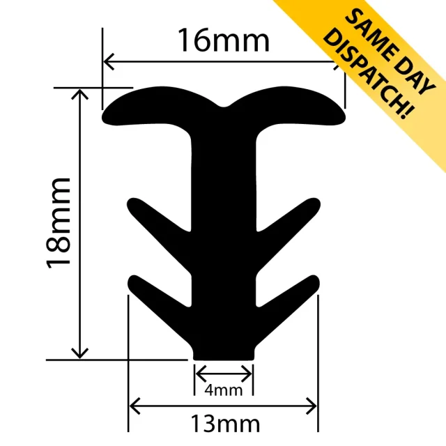 RCES107 - TPE Expansion Seal - 16mm x 18mm - Available for same day dispatch