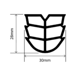 RCES2186 - TPE Expansion Seal - 30mm x 28mm