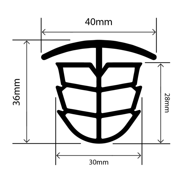 RCES2695 - TPE Expansion Seal - 40mm x 36mm