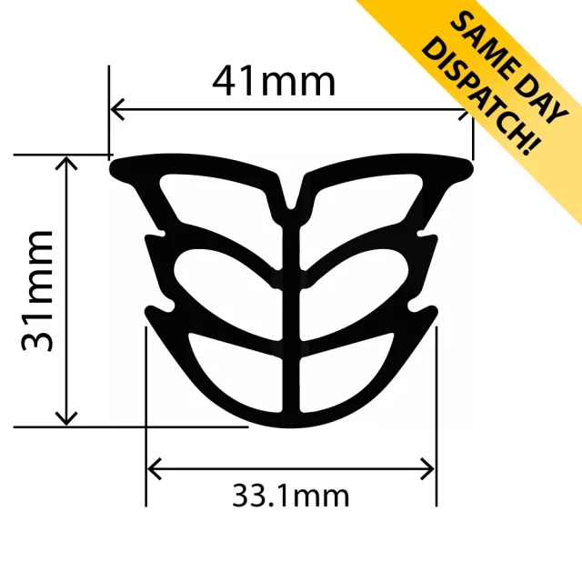 RCES864 - TPE Expansion Seal - 41mm x 31mm - Available for same day dispatch