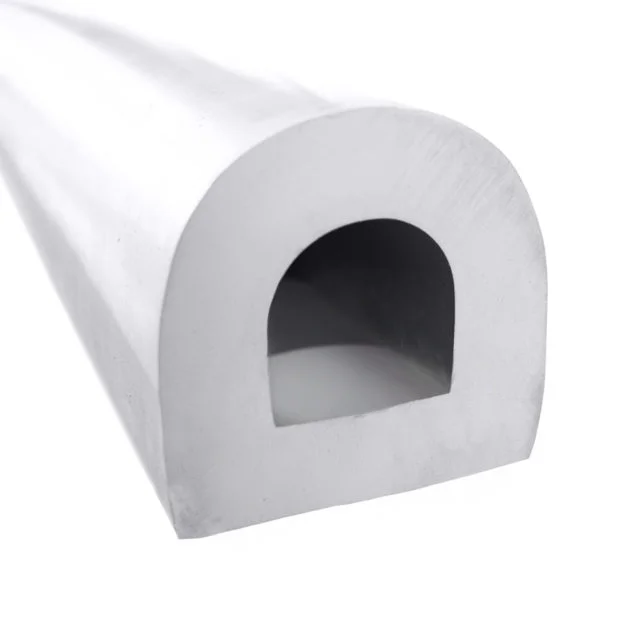 RC0801-100-GRY - Non-Marking Rubber D Fender- 100mm x 100mm