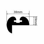 RC-103F - Rubber B Fender - 38mm x 19mm