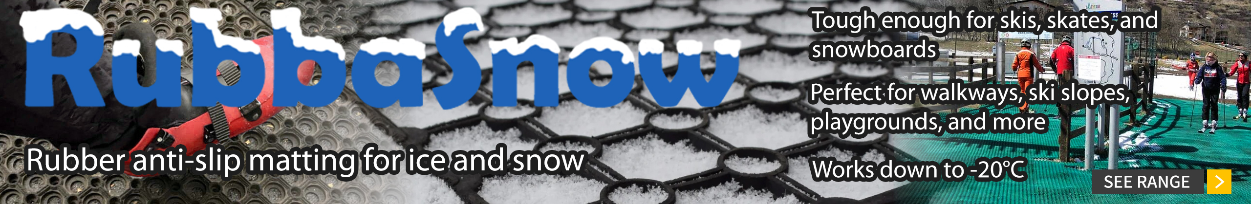 RubbaSnow - anti-slip rubber matting for ice and snow