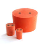 RC1109-2H - Natural Red Rubber Bungs - 2 Holes