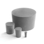 RC1110 - Grey Neoprene Rubber Bungs - Solid