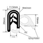 RCDS11.5X20L - Self-Grip Door Seal