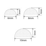 CRD0207-HR - Half Round Sponge Cord Diagrams