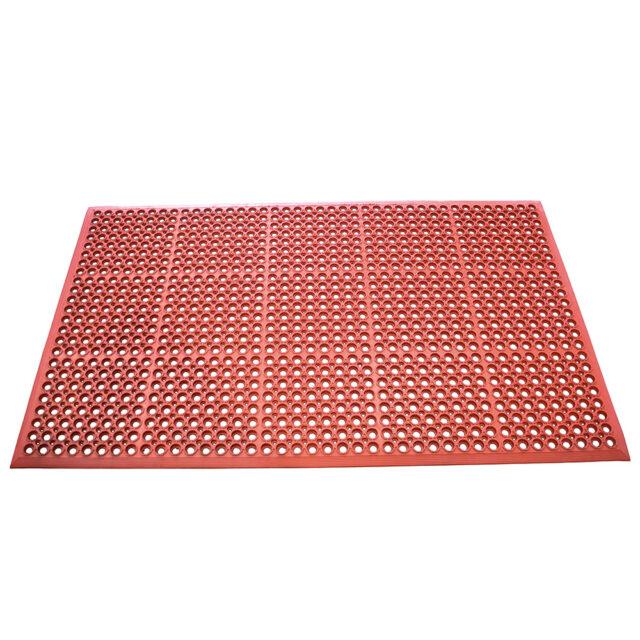 RC04102-RED - Oil-Resistant Workstation Rubber Matting