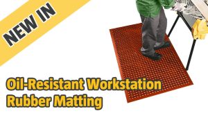 NEW IN - RC04102-RED - Oil-Resistant Workstation Rubber Matting