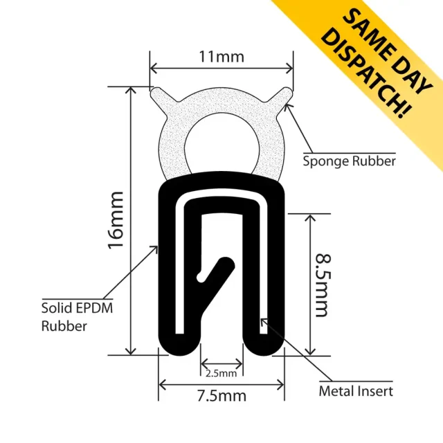 RCK-0007 - Self-Grip Top Seal - 11mm x 16mm