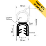RCK-0021 - Self-Grip Top Seal - 16mm x 32.9mm - Same Day Dispatch